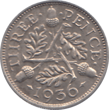 1936 THREEPENCE ( AUNC ) - THREEPENCE - Cambridgeshire Coins