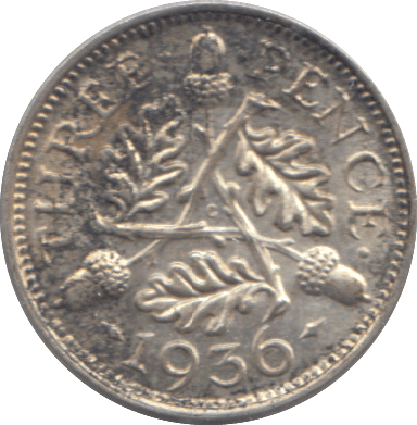 1936 THREEPENCE ( AUNC ) - THREEPENCE - Cambridgeshire Coins