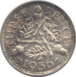1936 THREEPENCE ( AUNC ) - THREEPENCE - Cambridgeshire Coins