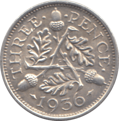 1936 THREEPENCE ( AUNC ) - THREEPENCE - Cambridgeshire Coins