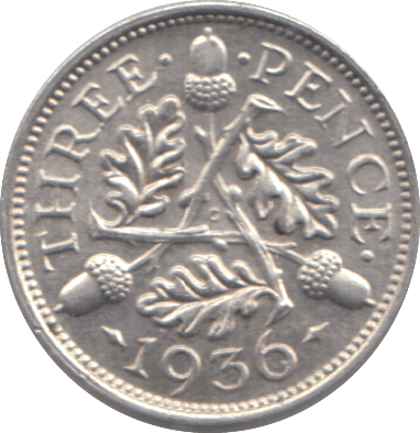 1936 THREEPENCE ( AUNC ) - THREEPENCE - Cambridgeshire Coins