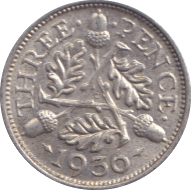 1936 THREEPENCE ( EF ) - THREEPENCE - Cambridgeshire Coins