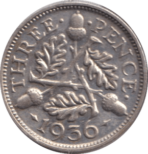 1936 THREEPENCE ( VF ) - THREEPENCE - Cambridgeshire Coins
