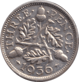 1936 THREEPENCE ( VF ) - THREEPENCE - Cambridgeshire Coins