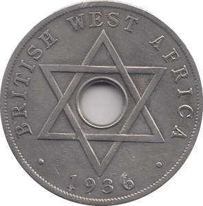 1936 WEST AFRICA ONE PENNY - WORLD COINS - Cambridgeshire Coins