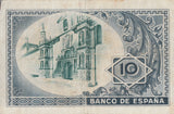 1937 10 PESTAS BANKNOTE SPAIN REF-1628 - WORLD BANKNOTES - Cambridgeshire Coins