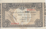 1937 10 PESTAS BANKNOTE SPAIN REF-1629 - WORLD BANKNOTES - Cambridgeshire Coins