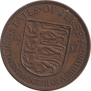 1937 1/24 SHILLING - PENNY - Cambridgeshire Coins