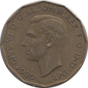 1937 BRASS THREEPENCE ( UNC ) 1 - THREEPENCE - Cambridgeshire Coins