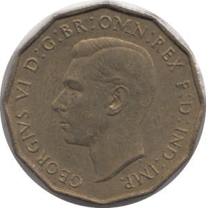 1937 BRASS THREEPENCE ( UNC ) 2 - THREEPENCE - Cambridgeshire Coins