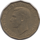 1937 BRASS THREEPENCE ( UNC ) 2 - THREEPENCE - Cambridgeshire Coins
