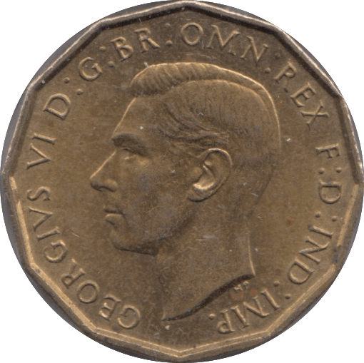 1937 BRASS THREEPENCE ( UNC ) - THREEPENCE - Cambridgeshire Coins