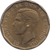 1937 BRASS THREEPENCE ( UNC ) - THREEPENCE - Cambridgeshire Coins