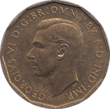1937 BRASS THREEPENCE ( UNC ) - THREEPENCE - Cambridgeshire Coins