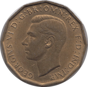 1937 BRASS THREEPENCE ( UNC ) - THREEPENCE - Cambridgeshire Coins