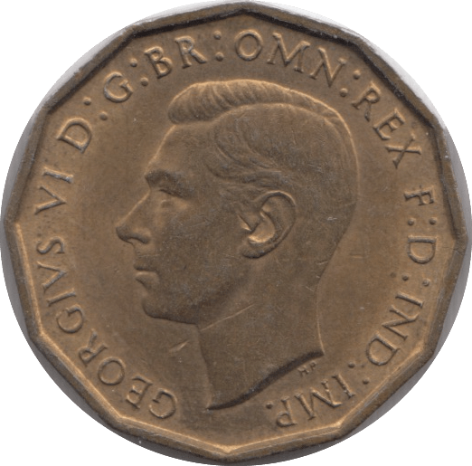 1937 BRASS THREEPENCE ( UNC ) - THREEPENCE - Cambridgeshire Coins