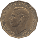 1937 BRASS THREEPENCE ( UNC ) - THREEPENCE - Cambridgeshire Coins