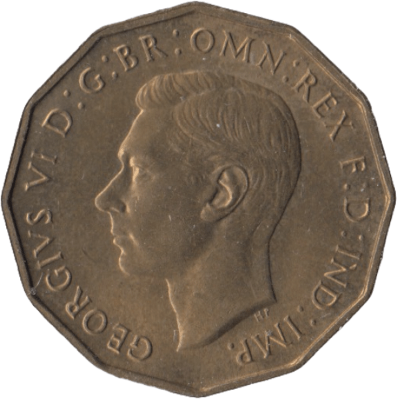 1937 BRASS THREEPENCE ( UNC ) - Threepence - Cambridgeshire Coins