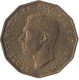1937 BRASS THREEPENCE ( UNC ) - Threepence - Cambridgeshire Coins