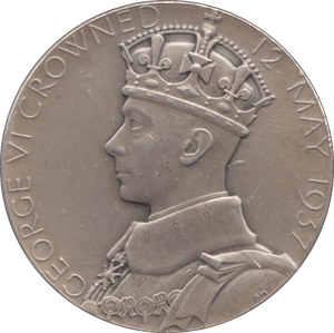 1937 CORONATION KING GEORGE VI QUEEN ELIZABETH MEDALLION - MEDALS & MEDALLIONS - Cambridgeshire Coins