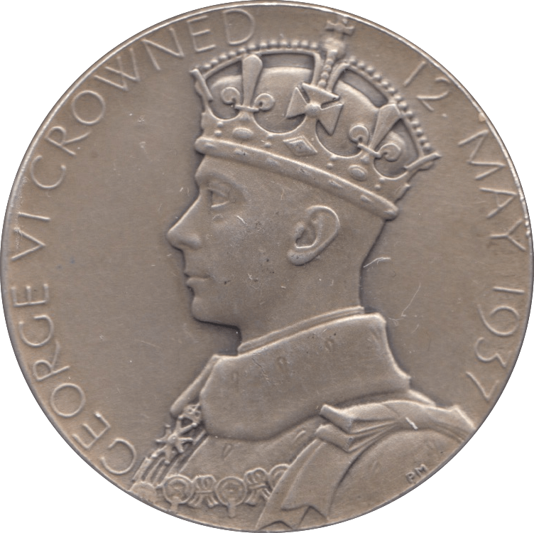 1937 CORONATION KING GEORGE VI QUEEN ELIZABETH MEDALLION - MEDALS & MEDALLIONS - Cambridgeshire Coins