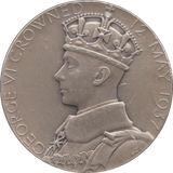 1937 CORONATION KING GEORGE VI QUEEN ELIZABETH MEDALLION - MEDALS & MEDALLIONS - Cambridgeshire Coins