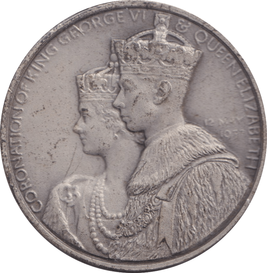 1937 CORONATION OF GEORGE VI AND ELIZABETH MEDALLION - MEDALS & MEDALLIONS - Cambridgeshire Coins