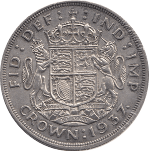 1937 CROWN ( AUNC ) 4 - CROWN - Cambridgeshire Coins