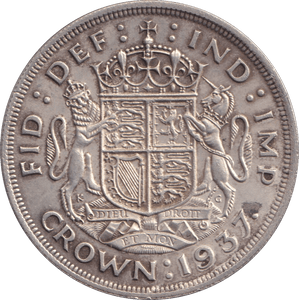 1937 CROWN ( AUNC ) - CROWN - Cambridgeshire Coins