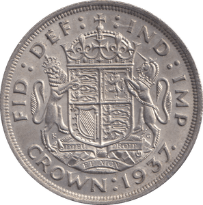 1937 CROWN ( UNC ) - CROWN - Cambridgeshire Coins