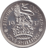 1937 ENGLISH SHILLING ( PROOF ) - SHILLING - Cambridgeshire Coins