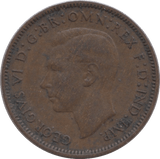 1937 FARTHING ( EF ) - Farthing - Cambridgeshire Coins