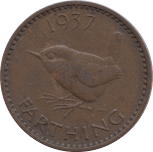 1937 FARTHING ( EF ) - Farthing - Cambridgeshire Coins