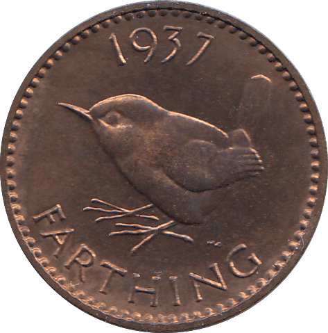 1937 FARTHING ( PROOF ) - FARTHING - Cambridgeshire Coins