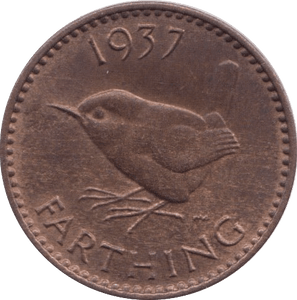 1937 FARTHING ( PROOF ) - FARTHING - Cambridgeshire Coins