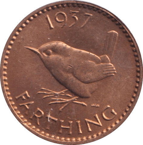 1937 FARTHING (UNC) 2 - HALFPENNY - Cambridgeshire Coins
