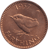 1937 FARTHING (UNC) 2 - HALFPENNY - Cambridgeshire Coins