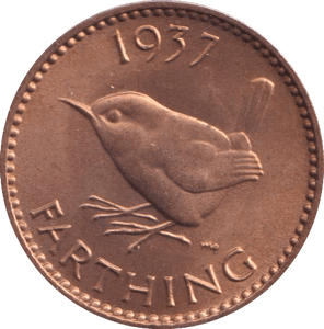 1937 FARTHING (UNC) 3 - HALFPENNY - Cambridgeshire Coins