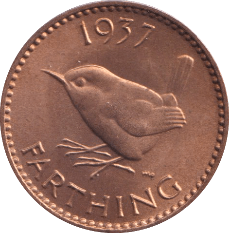 1937 FARTHING (UNC) 3 - HALFPENNY - Cambridgeshire Coins