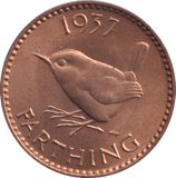 1937 FARTHING (UNC) 3 - HALFPENNY - Cambridgeshire Coins