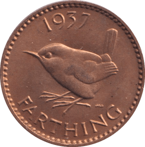 1937 FARTHING (UNC) 4 - HALFPENNY - Cambridgeshire Coins