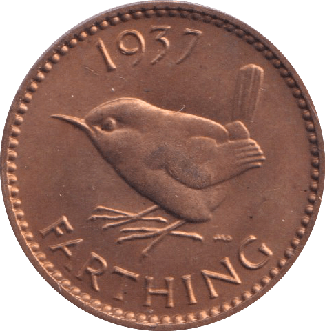 1937 FARTHING (UNC) 4 - HALFPENNY - Cambridgeshire Coins