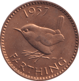 1937 FARTHING (UNC) 4 - HALFPENNY - Cambridgeshire Coins