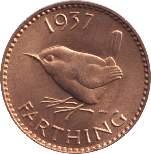 1937 FARTHING (UNC) 5 - HALFPENNY - Cambridgeshire Coins