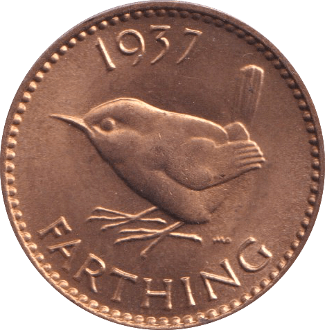 1937 FARTHING (UNC) 5 - HALFPENNY - Cambridgeshire Coins