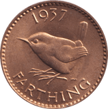1937 FARTHING (UNC) 5 - HALFPENNY - Cambridgeshire Coins