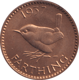 1937 FARTHING (UNC) 6 - HALFPENNY - Cambridgeshire Coins
