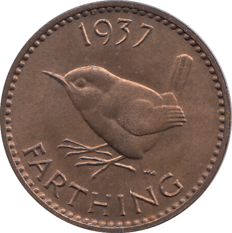 1937 FARTHING ( UNC ) - FARTHING - Cambridgeshire Coins