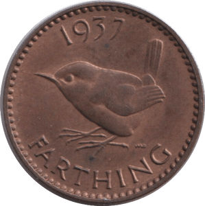 1937 FARTHING ( UNC ) - FARTHING - Cambridgeshire Coins