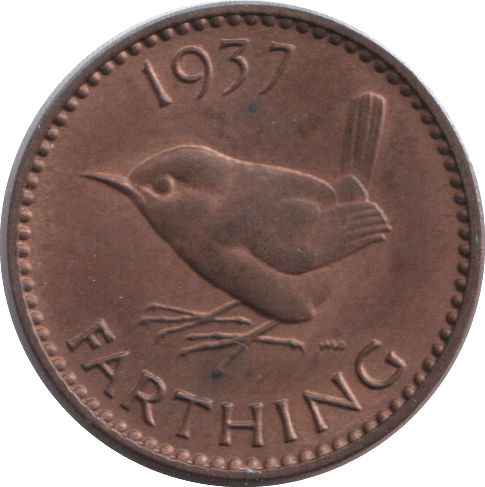 1937 FARTHING ( UNC ) - FARTHING - Cambridgeshire Coins